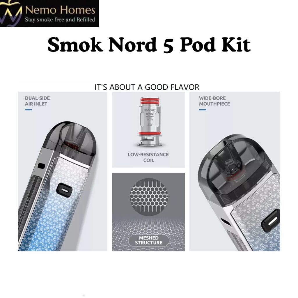 Buy SMOK Nord 5 Pod Kit - Free UK Next Day Delivery (no minimum spend)