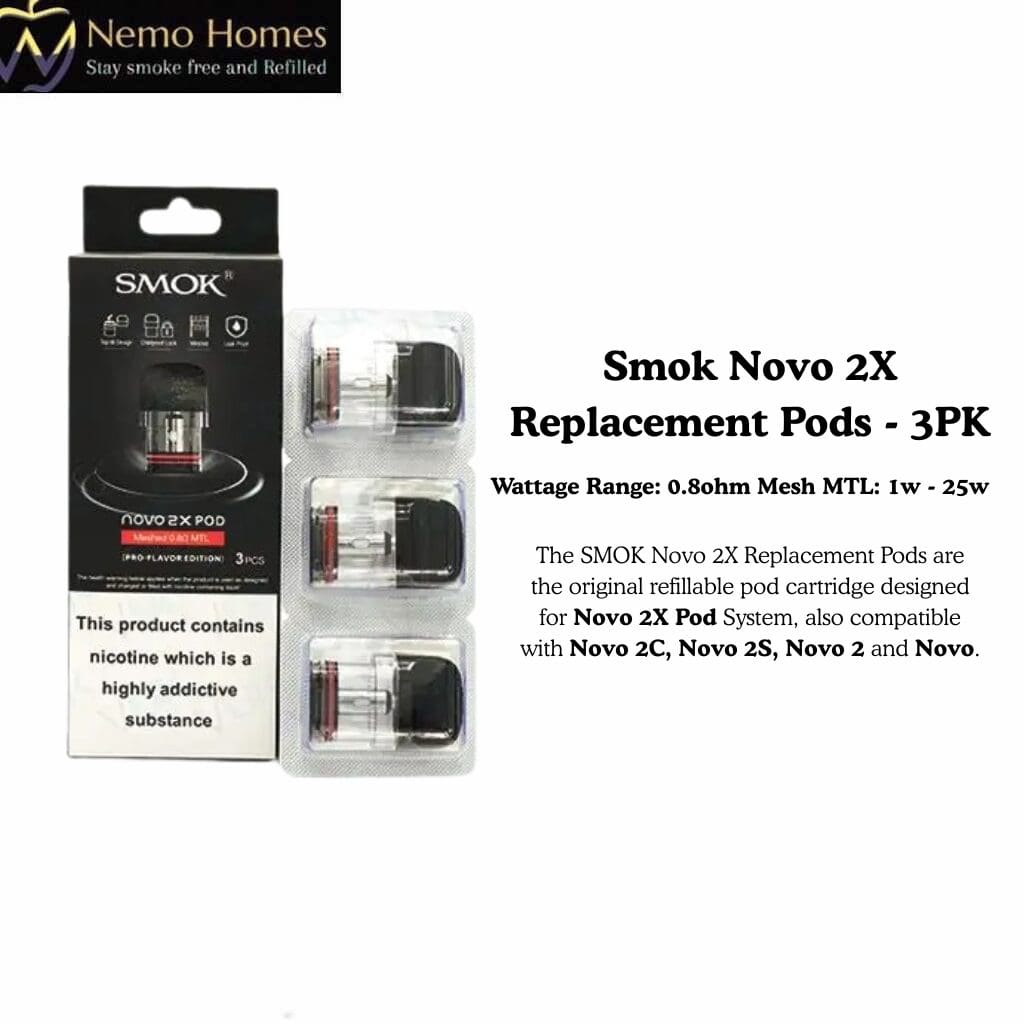 Smok Novo 2X Replacement Pods – 3PK