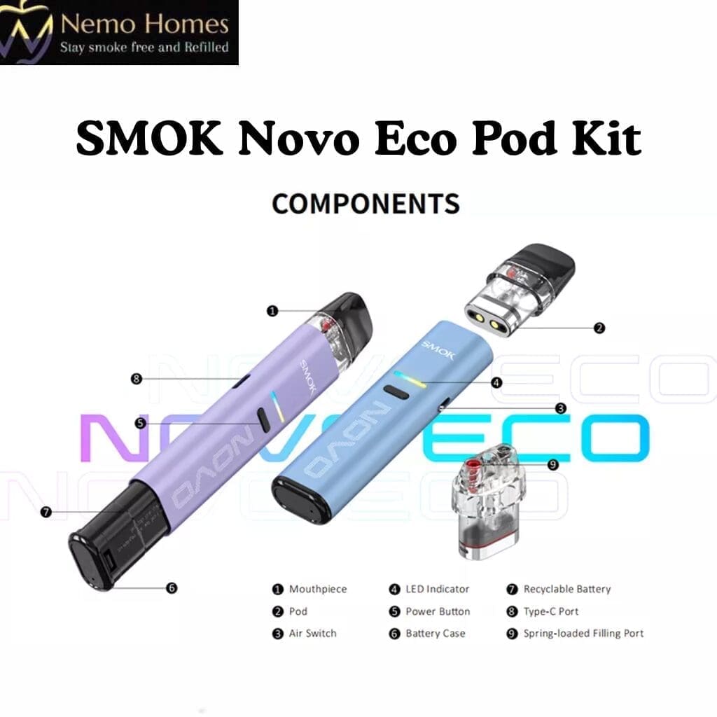 Buy SMOK Novo Eco Pod Kit - Free UK Next Day Delivery (no minimum spend)