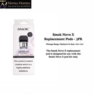 Buy SMOK Novo X Replacement Pods - 3PK - Free UK Next Day Delivery (no minimum spend)