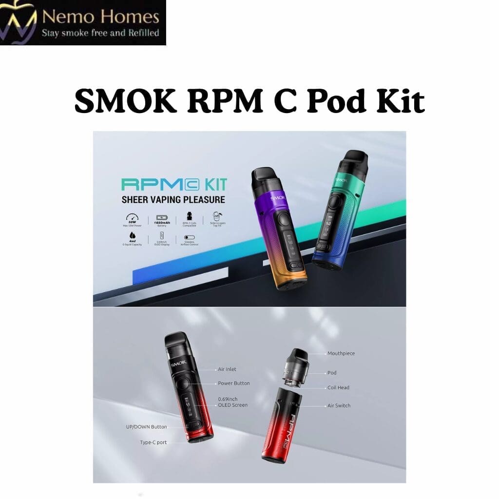 Buy SMOK RPM C Pod Kit - Free UK Next Day Delivery (no minimum spend)