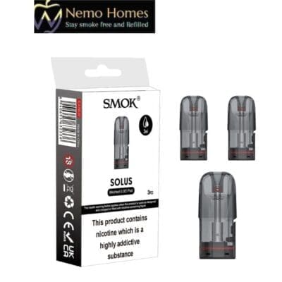 Buy SMOK Solus Replacement Pods - Free UK Next Day Delivery (no minimum spend)