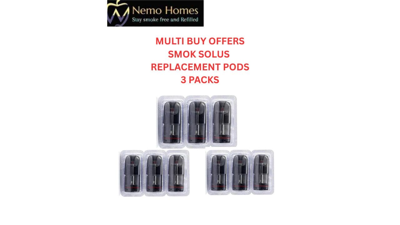 Smok Solus 2 Pods SMOK Solus 2 Replacement Pods - Vape Pods Smok Solus 2 Pod  Kit