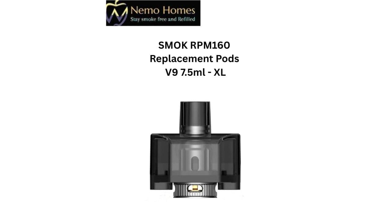 Buy Smok RPM160 Replacement Pods V9 7.5ml- XL - V9 7.5 ml - XL - Free UK Next Day Delivery (no minimum spend)