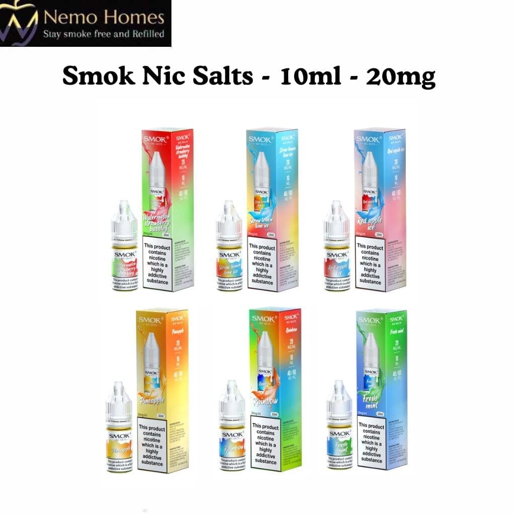Buy SMOK Nic Salts - 10ml - 20mg - Free UK Next Day Delivery (no minimum spend)