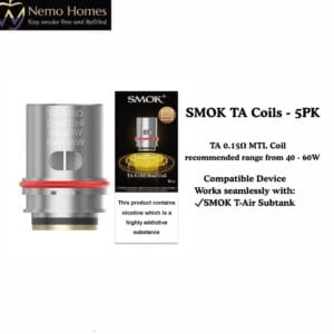 Buy SMOK TA Coils - 5PK - Free UK Next Day Delivery (no minimum spend)