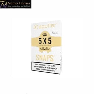 Buy ePuffer SNAPS 5X5 Tobacco Cartridges (TAN) - Free UK Next Day Delivery (no minimum spend)