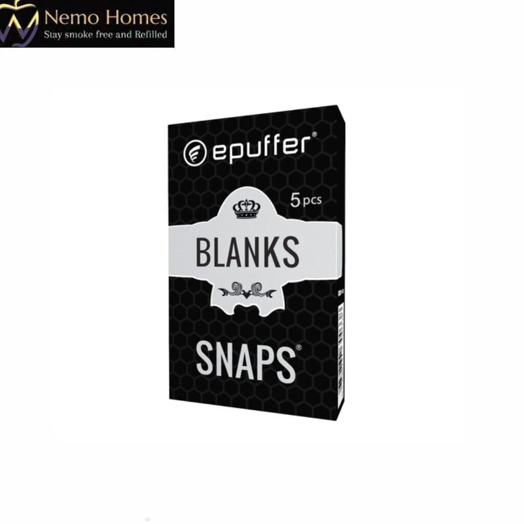 Buy ePuffer SNAPS Blank Cartridges Refills | Customise Flavour by ePuffer - Black - Free UK Next Day Delivery (no minimum spend)