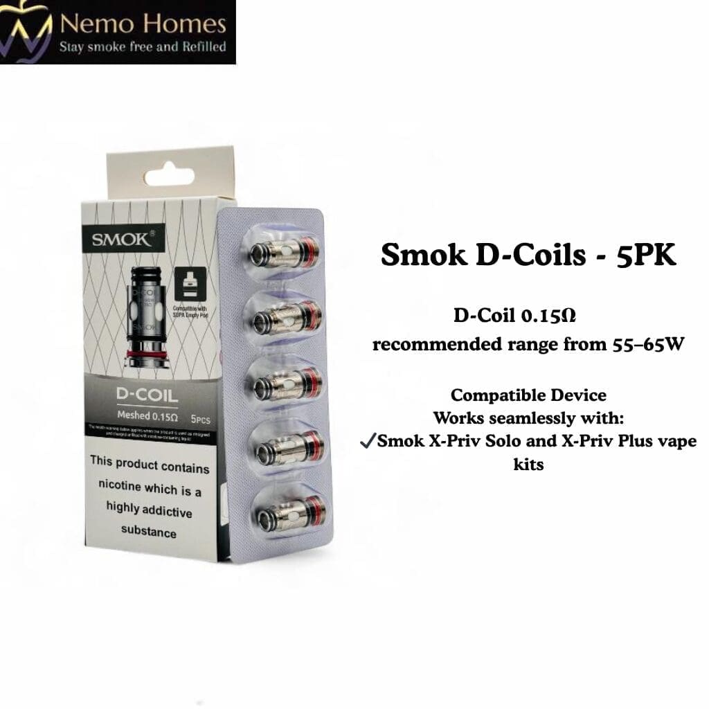 Buy SMOK D Coils for Smok X-Priv Solo and X-Priv - Free UK Next Day Delivery (no minimum spend)