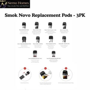 Buy SMOK Novo Replacement Pods - 3PK - Free UK Next Day Delivery (no minimum spend)