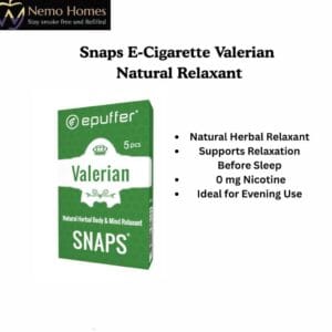 Buy ePuffer SNAPS E-Cigarette Valerian Natural Relaxant - Free UK Next Day Delivery (no minimum spend)