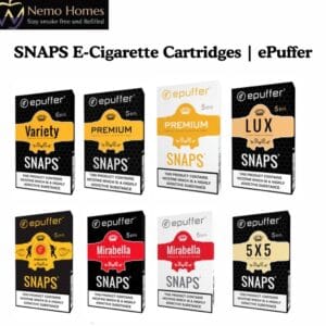 Buy ePuffer SNAPS E-Cigarette Cartridges Refills | ePuffer | 1 Pack - Free UK Next Day Delivery (no minimum spend)