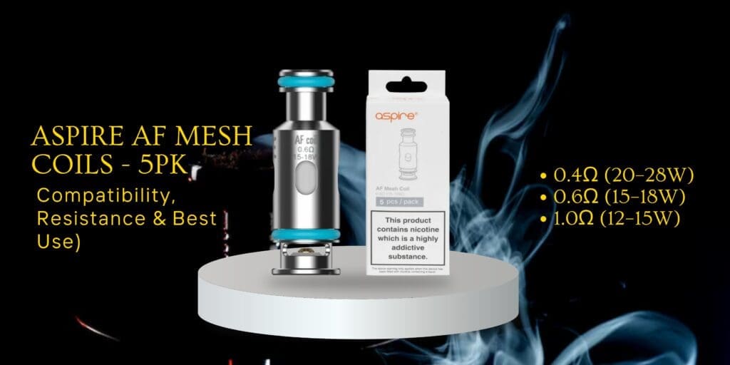 Buy Aspire AF Mesh Coils Ultimate Guide: Everything You Need To Know (Compatibility, Resistance & Best Use) 0.4 ohm vape coil - Free UK Next Day Delivery (no minimum spend)