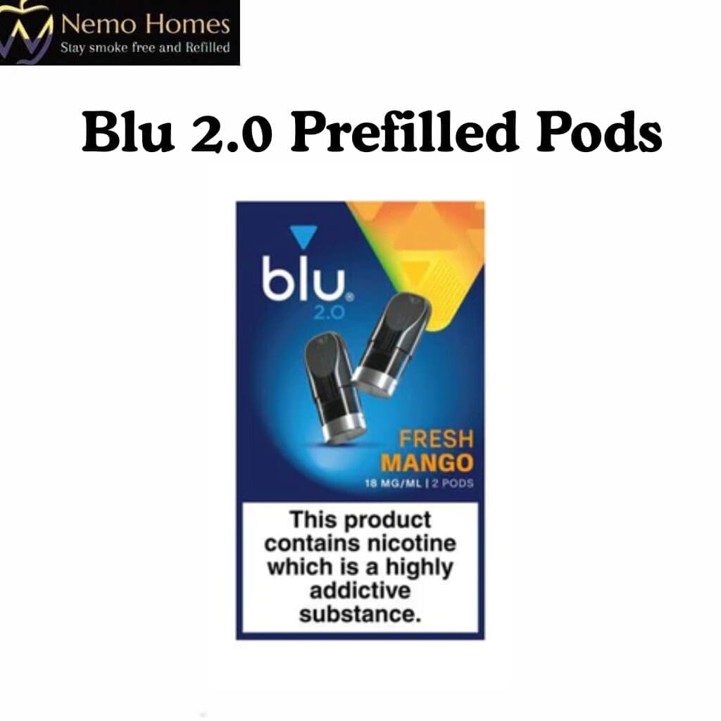 Buy Blu 2.0 Pods - myBlu Prefilled Vape Pods | 9mg | 18mg - Free UK Next Day Delivery (no minimum spend)