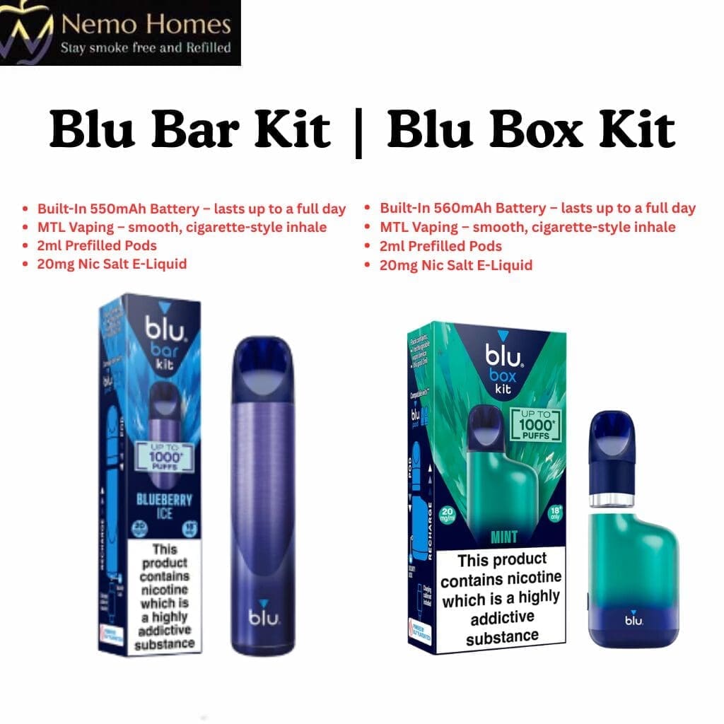 Buy Blu Bar Vape Device | Blu Bar Box Kit - Free UK Next Day Delivery (no minimum spend)