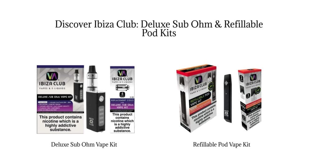 Buy Ibiza Club Guide: Deluxe Sub Ohm vs. Simple Refillable Pods - Everything You Need to Know about Your Next Vape 0.3 Ohm Coil - Free UK Next Day Delivery (no minimum spend)