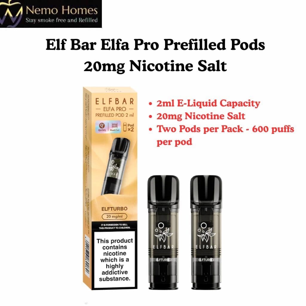 Buy Elf Bar Prefilled Pods | Elfa Pro - Free UK Next Day Delivery (no minimum spend)