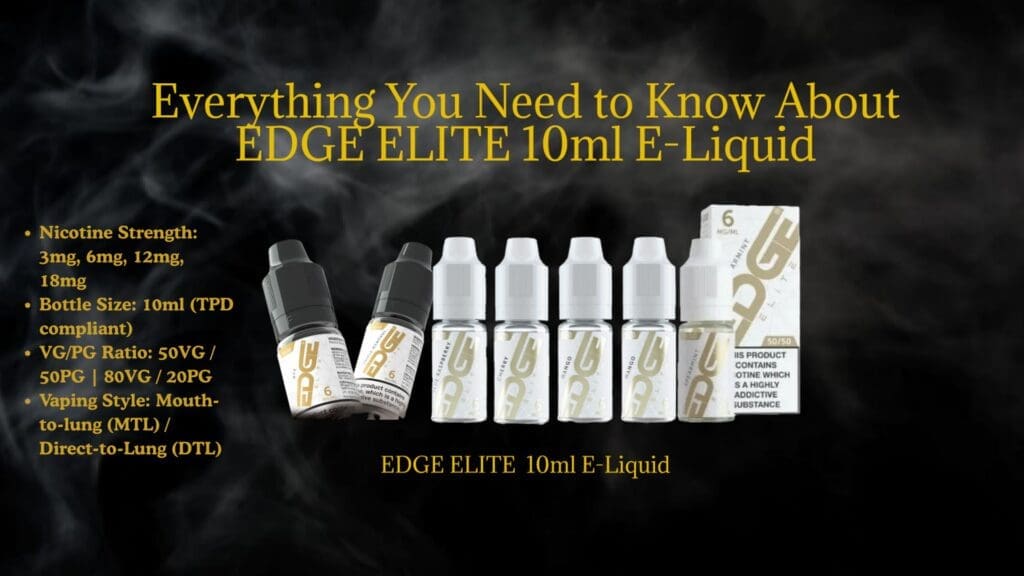 Buy The Ultimate EDGE ELITE Flavour Guide: Everything You Need to Know & Which EDGE ELITE E-Liquid Should You Choose? cloud-chasing e-liquid - Free UK Next Day Delivery (no minimum spend)