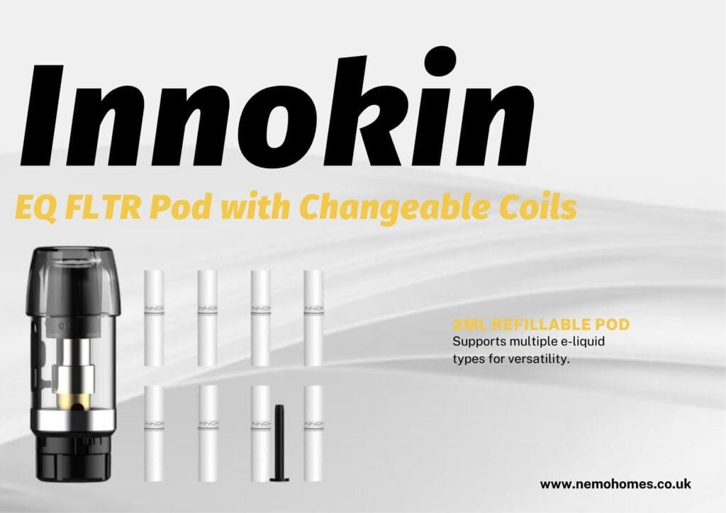 Buy Innokin EQ FLTR Pod Complete Guide: Everything You Need To Know 1.2 ohm pod - Free UK Next Day Delivery (no minimum spend)