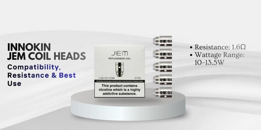 Buy Innokin JEM 1.6Ω Coils Complete Guide: Everything You Need To Know 1.6 ohm vape coil - Free UK Next Day Delivery (no minimum spend)