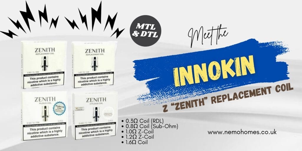 Buy Innokin Z “Zenith” Replacement Coils Ultimate Guide: Everything You Need To Know 0.3 Ohm Coil - Free UK Next Day Delivery (no minimum spend)