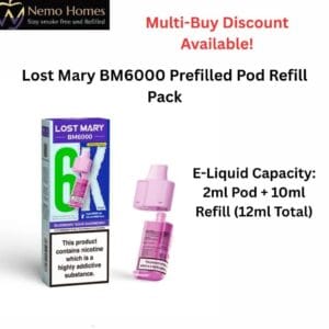 Buy Lost Mary BM6000 Refill Pods  - Free UK Next Day Delivery (no minimum spend)