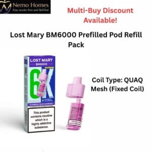 Buy Lost Mary BM6000 Refill Pods  - Free UK Next Day Delivery (no minimum spend)