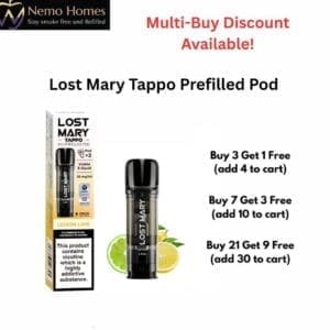 Buy Lost Mary Tappo Prefilled Pod  - Free UK Next Day Delivery (no minimum spend)