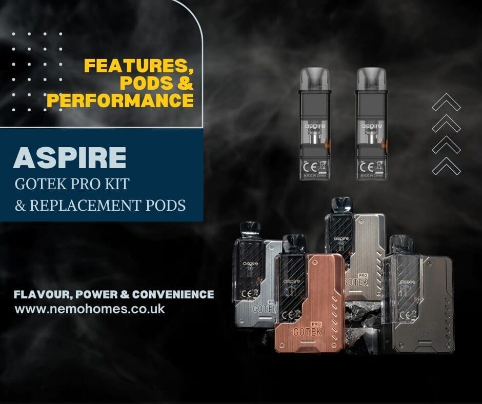 Buy The Ultimate Guide to Aspire Gotek Pro Kit and Pods 0.6 ohm mesh pod - Free UK Next Day Delivery (no minimum spend)