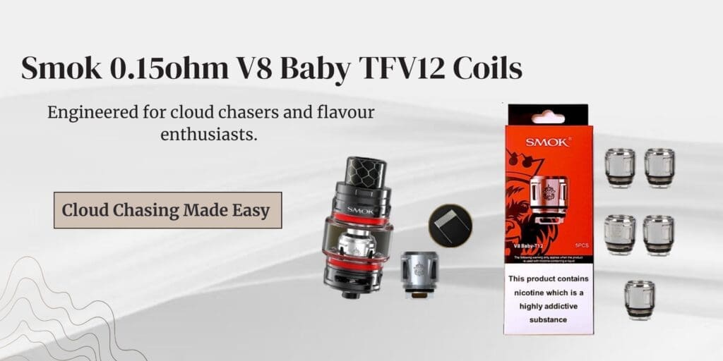 Buy SMOK 0.15Ω V8 Baby TFV12 Coils – Complete Guide: Everything You Need To Know 0.15 Ohm Coil - Free UK Next Day Delivery (no minimum spend)
