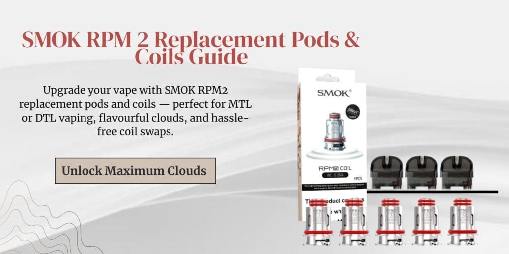 Buy SMOK RPM 2 Replacement Pods & Coils Complete Guide: Everything You Need To Know Explained 0.16 Mesh - Free UK Next Day Delivery (no minimum spend)