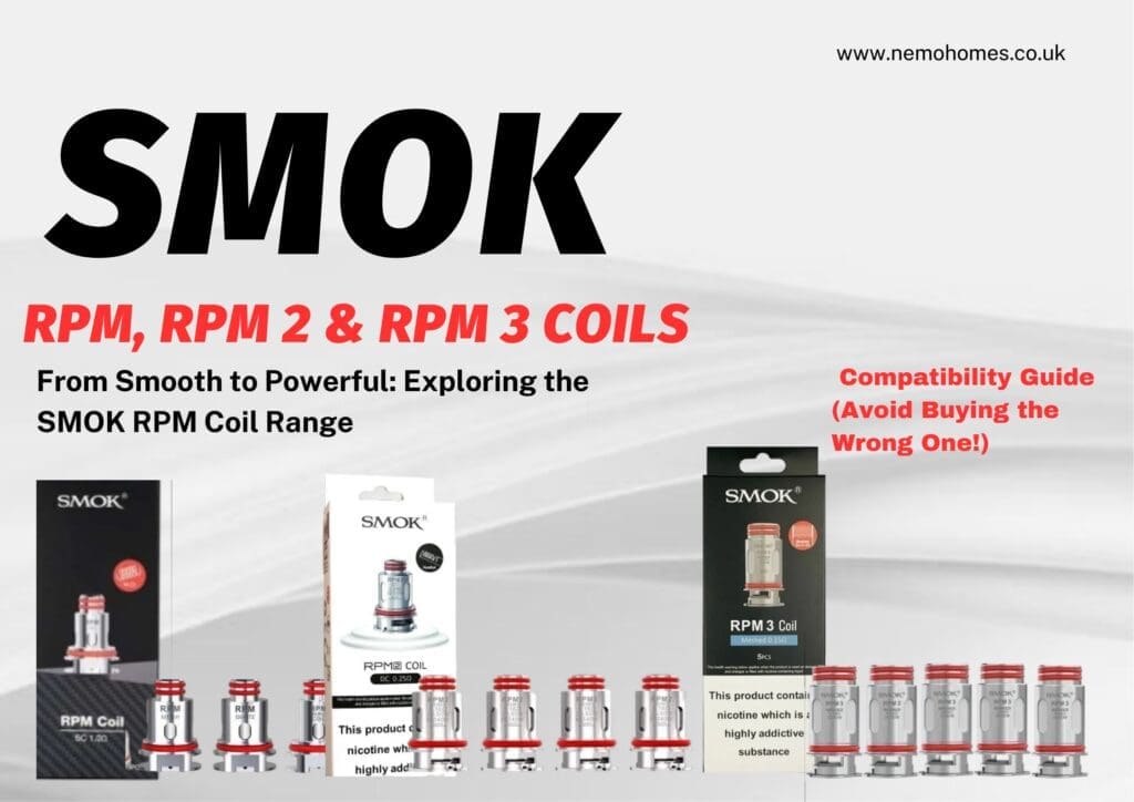Buy SMOK RPM, RPM 2 & RPM 3 Coils Complete Guide: Everything You Need To Know best SMOK coil - Free UK Next Day Delivery (no minimum spend)