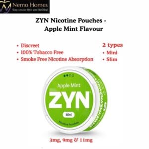 Buy ZYN Nicotine Pouches – Apple Mint Flavour  - Free UK Next Day Delivery (no minimum spend)