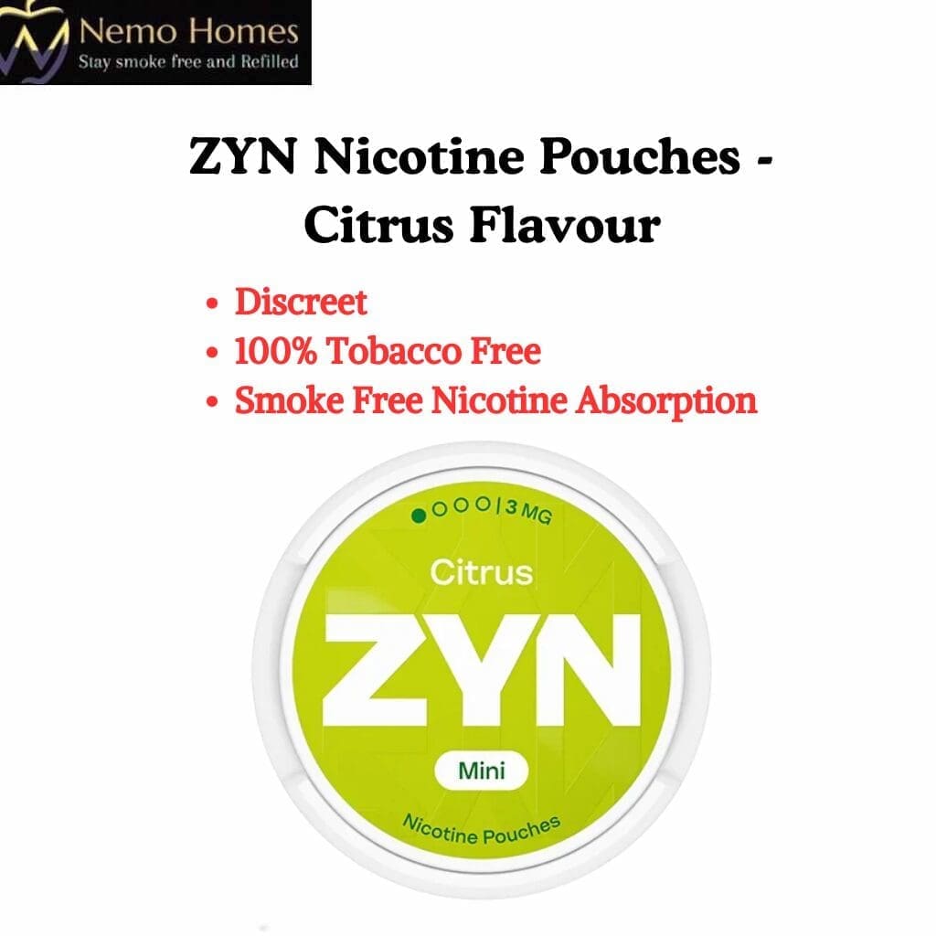 Buy ZYN Nicotine Pouches - Citrus Flavour - Free UK Next Day Delivery (no minimum spend)