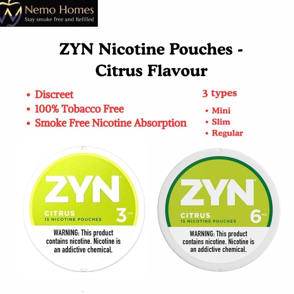 Buy ZYN Nicotine Pouches - Citrus Flavour - Free UK Next Day Delivery (no minimum spend)