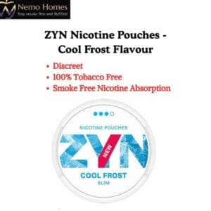 Buy ZYN Nicotine Pouches - Slim Cool Frost Strong 9mg - Free UK Next Day Delivery (no minimum spend)