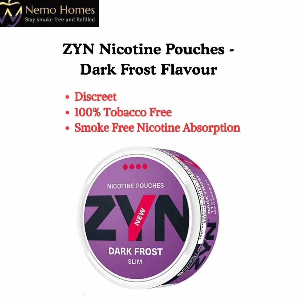 Buy ZYN Nicotine Pouches – Slim Dark Frost X Strong 11mg - Free UK Next Day Delivery (no minimum spend)