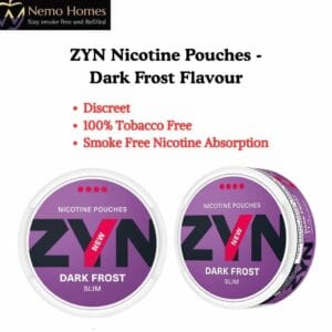 Buy ZYN Nicotine Pouches – Slim Dark Frost X Strong 11mg - Free UK Next Day Delivery (no minimum spend)