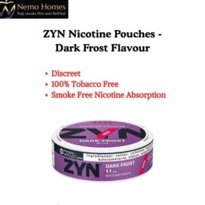 Buy ZYN Nicotine Pouches – Slim Dark Frost X Strong 11mg - Free UK Next Day Delivery (no minimum spend)