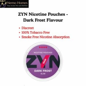 Buy ZYN Nicotine Pouches – Slim Dark Frost X Strong 11mg - Free UK Next Day Delivery (no minimum spend)