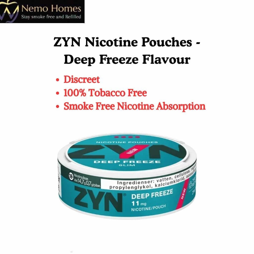 Buy ZYN Nicotine Pouches - Slim Deep Freeze X Strong 11mg - Free UK Next Day Delivery (no minimum spend)