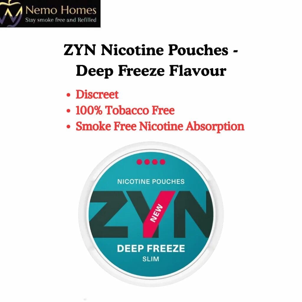 Buy ZYN Nicotine Pouches - Slim Deep Freeze X Strong 11mg - Free UK Next Day Delivery (no minimum spend)