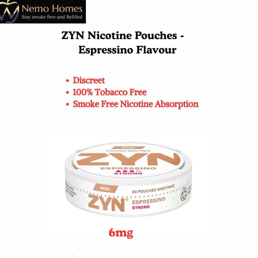 Buy ZYN Nicotine Pouches – Mini Espressino Strong 6mg - Free UK Next Day Delivery (no minimum spend)