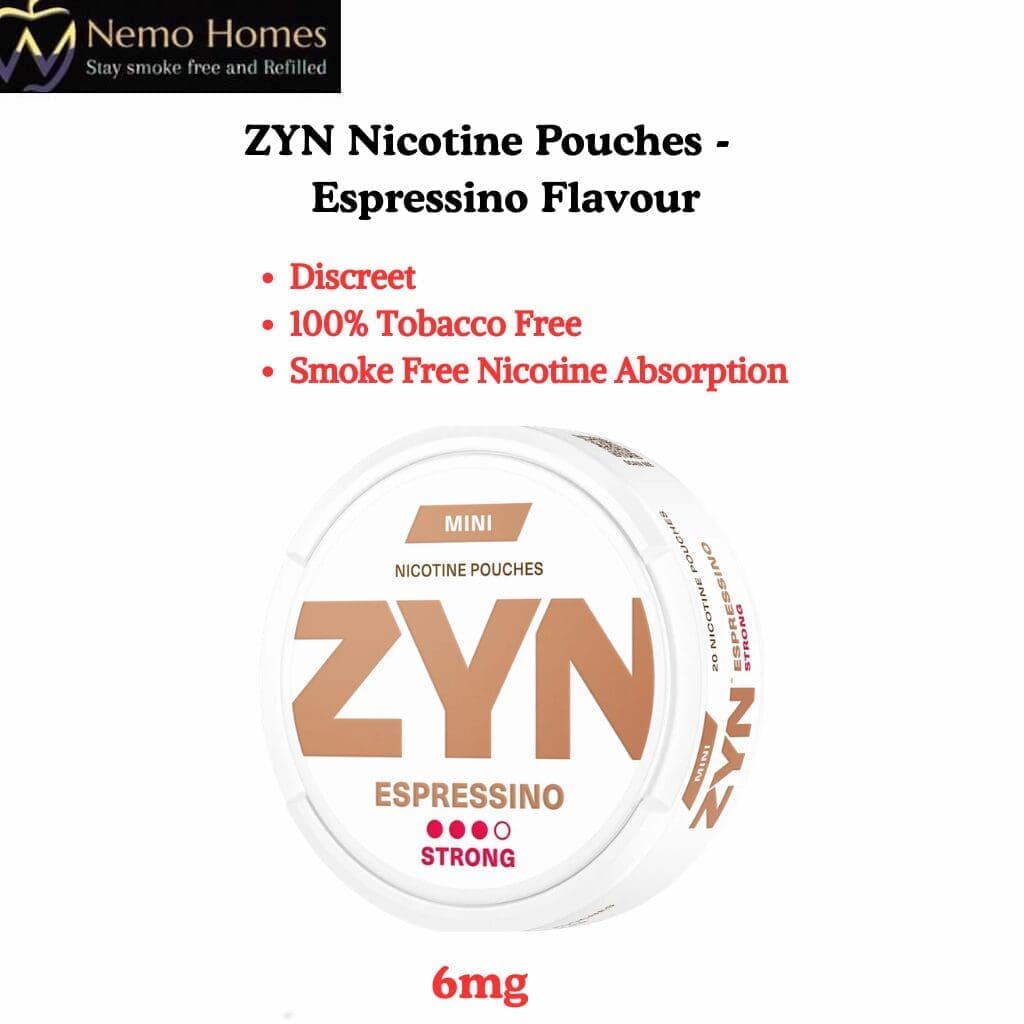 Buy ZYN Nicotine Pouches – Mini Espressino Strong 6mg - Free UK Next Day Delivery (no minimum spend)