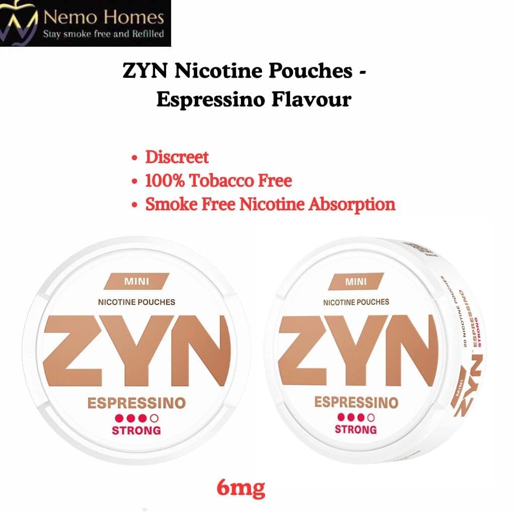 Buy ZYN Nicotine Pouches – Mini Espressino Strong 6mg - Free UK Next Day Delivery (no minimum spend)