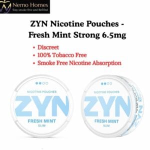 Buy ZYN Nicotine Pouches - Slim Fresh Mint Strong 6.5mg - Free UK Next Day Delivery (no minimum spend)