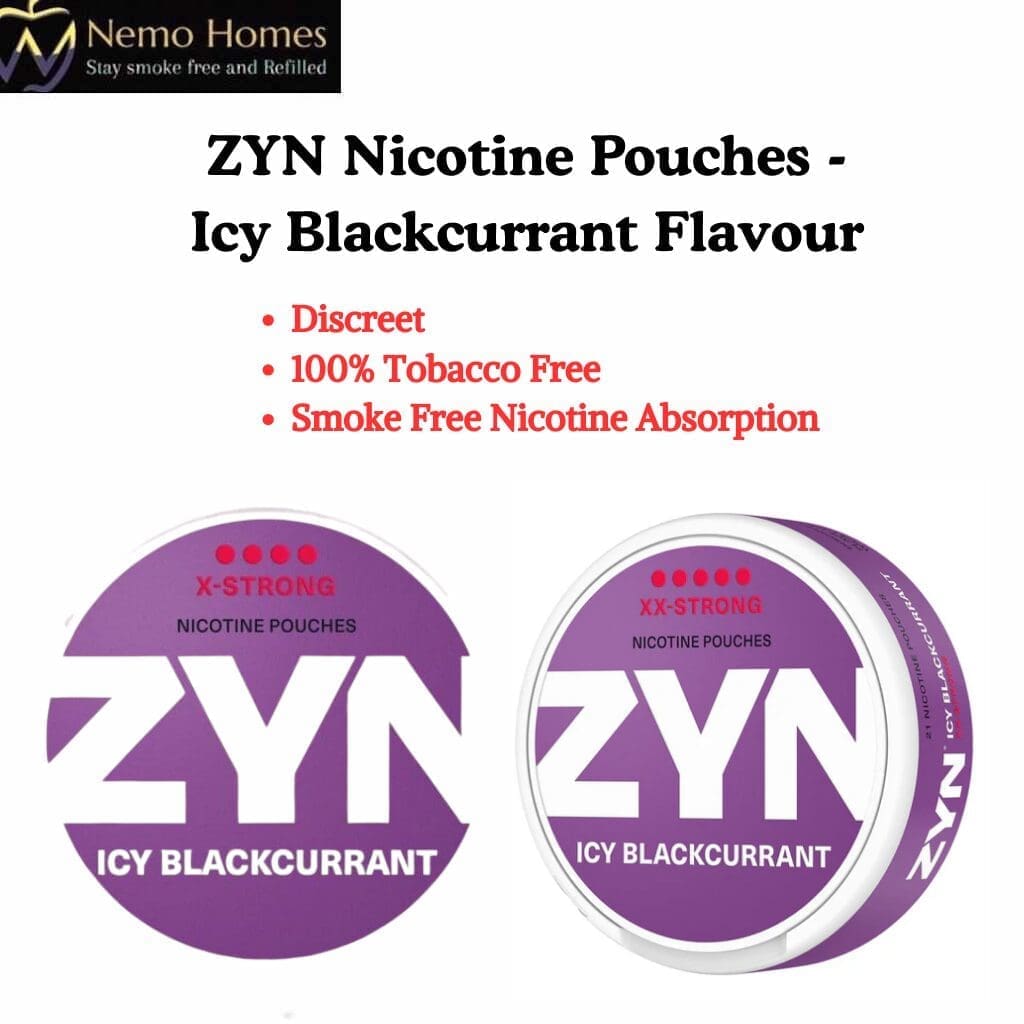 ZYN Nicotine Pouches – Icy Blackcurrant Flavour
