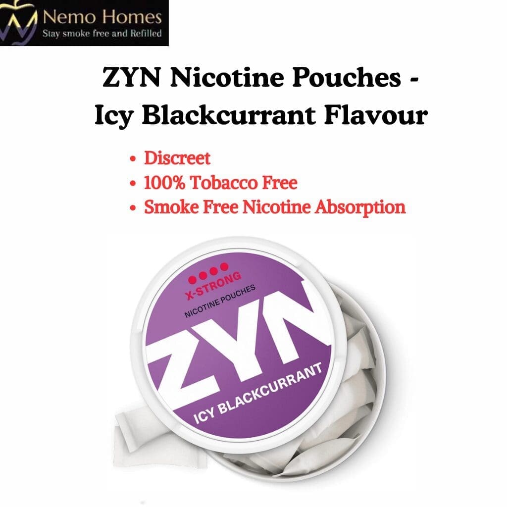 Buy ZYN Nicotine Pouches – Icy Blackcurrant Flavour - Free UK Next Day Delivery (no minimum spend)