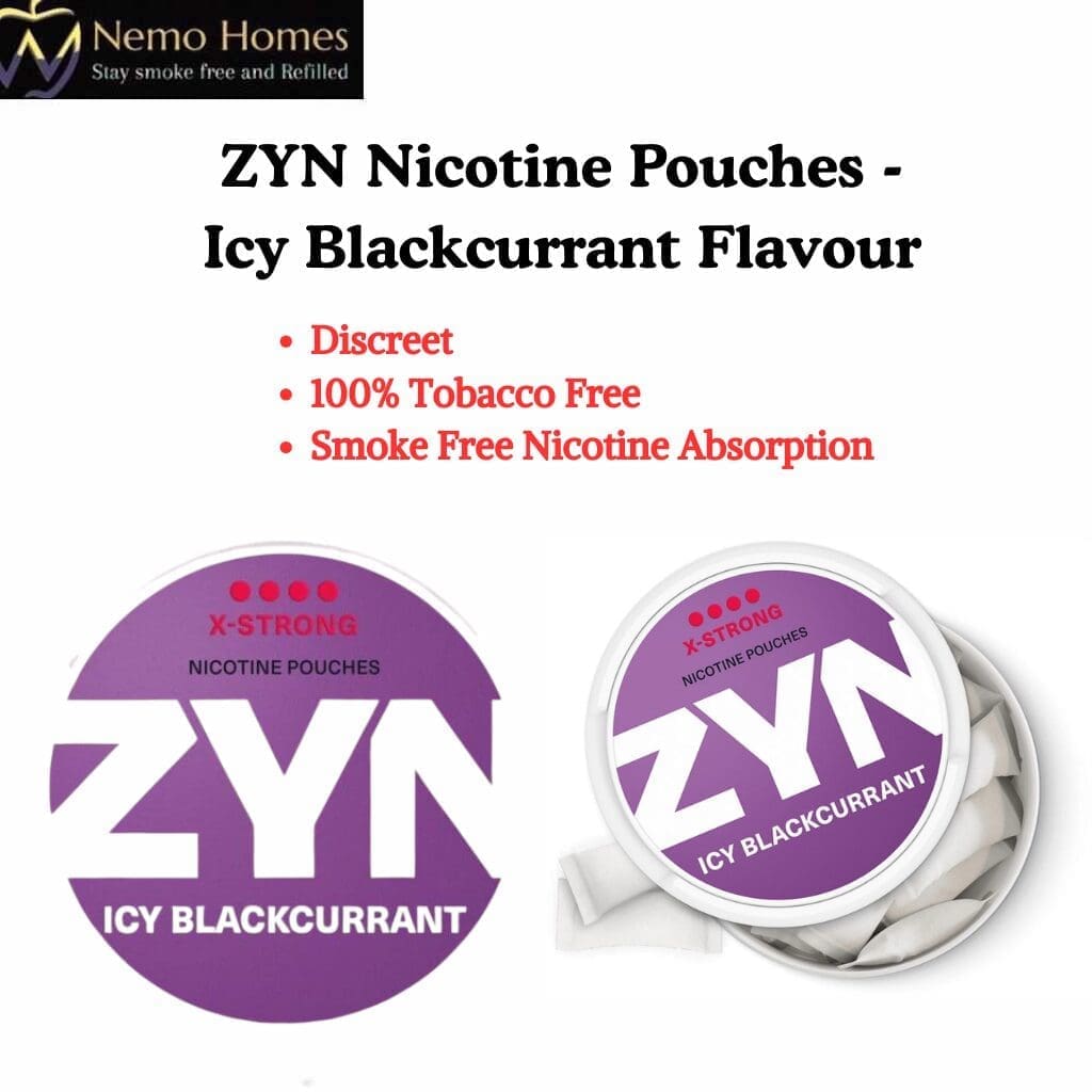 Buy ZYN Nicotine Pouches – Icy Blackcurrant Flavour - Free UK Next Day Delivery (no minimum spend)