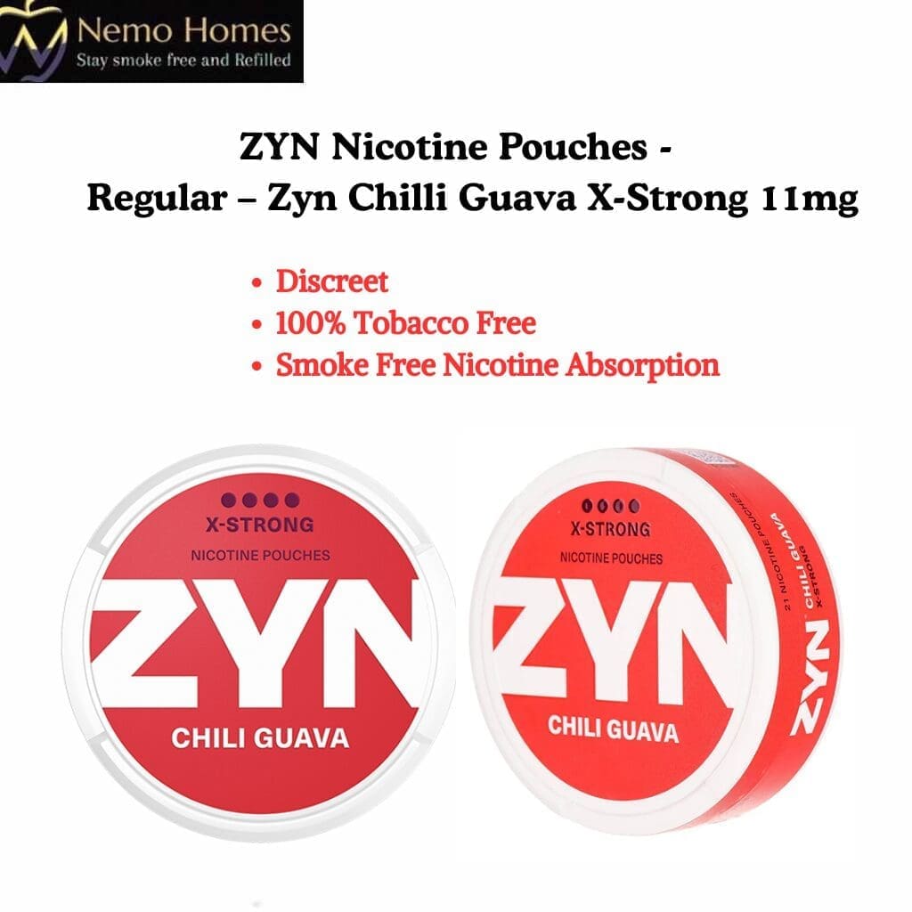 Buy ZYN Nicotine Pouches – Regular Chilli Guava X-Strong 11mg - Free UK Next Day Delivery (no minimum spend)